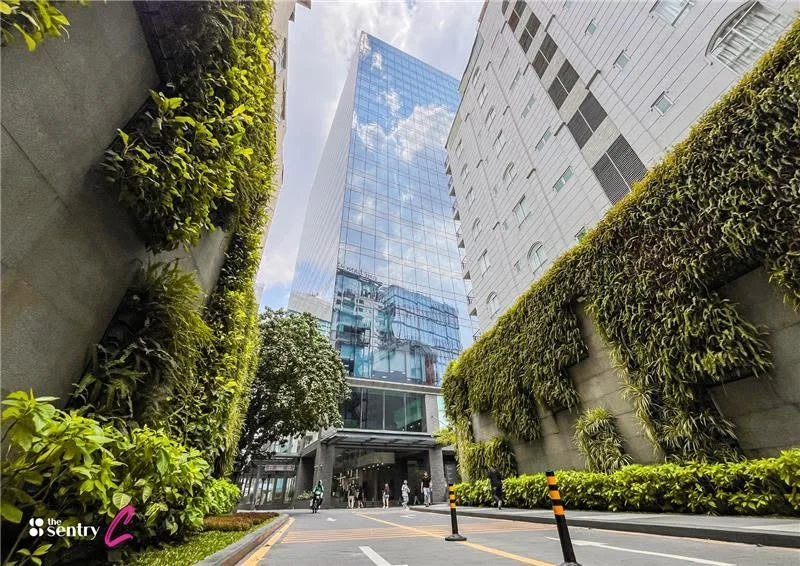 Exterior of The Sentry office building