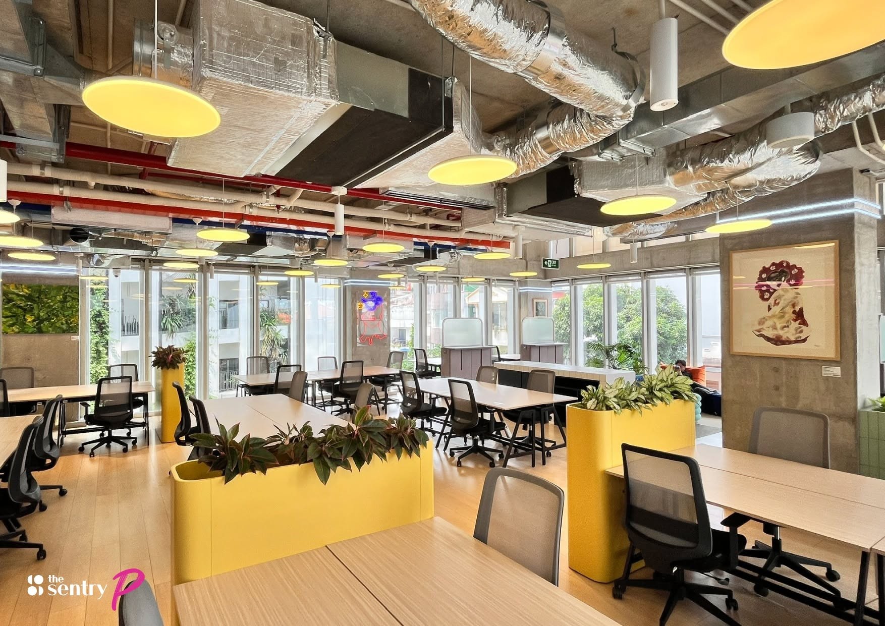 The Sentry P workspace in Thao Dien with community areas