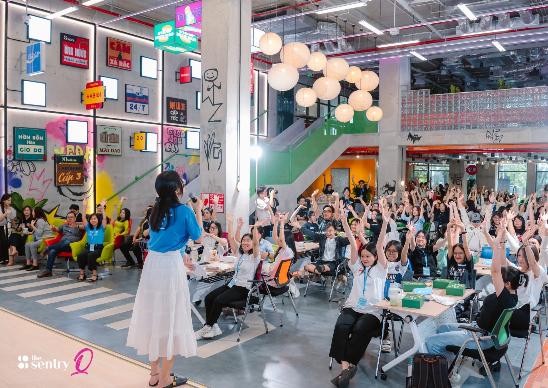 International professionals connecting at a business event in Vietnam